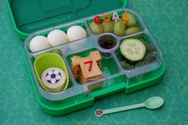 Eats Amazing - Football Themed Bento Lunch in the Yumbox