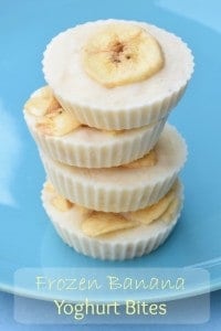 Frozen Banana Yoghurt Bites recipe - Simple and healthy snack idea with only 3 ingredients - easy recipe for kids from Eats Amazing UK