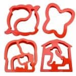 Lunch punch sandwich cutter set from the Eats Amazing UK bento shop - lunchpunch critters elephant dolphin dog butterfly kids cutters
