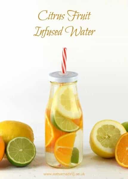 Citrus Fruit Infused Water for Kids - such a fun way to convince kids to drink enough water and stay hydrated this summer - Eats Amazing UK
