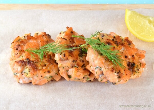 Easy salmon fishcakes recipe - a great healthy meal idea for kids - Eats Amazing UK