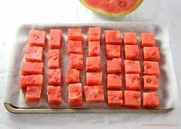 How to make watermelon ice cubes - Eats Amazing UK