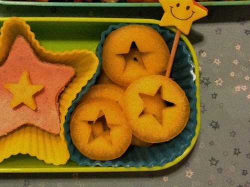 Carrot disks with cutout middles