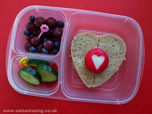 Eats Amazing - Heart themed toddler lunch
