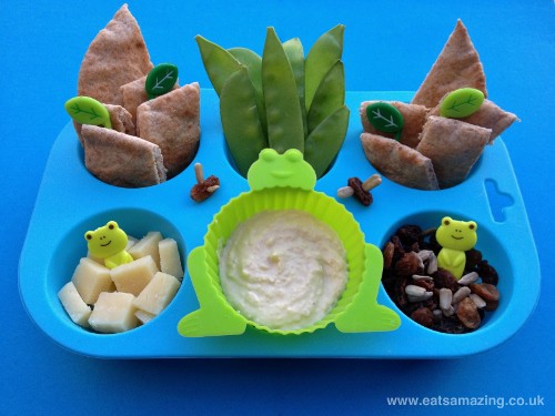 Eats Amazing - Frog themed muffin tin meal