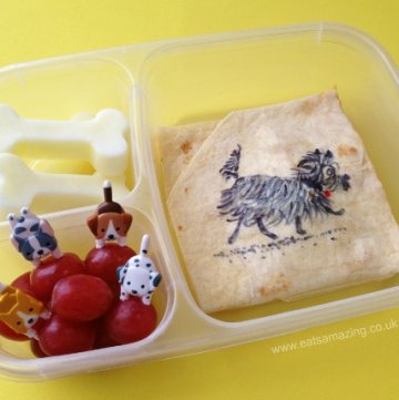 Book Themed Food - Hairy Maclary Book Themed Bento Lunch for World Book Day from Eats Amazing UK - Making healthy food fun for kids!