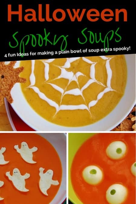 Eats Amazing UK - 4 fun and easy ways to dress up your soup -healthy kids food ideas for Halloween