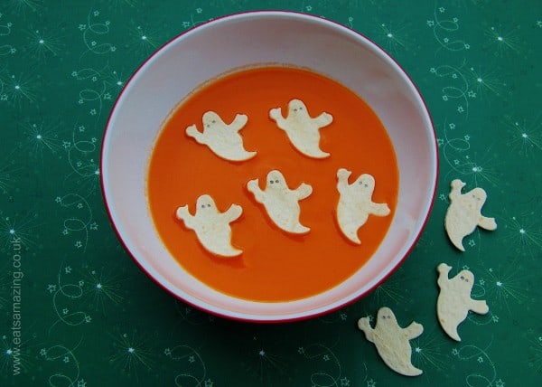 Eats Amazing UK - Fun Ghosty soup for the children at Halloween
