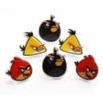Plastic Angry Birds Cupcake Rings / reusable cake Decorations from Eats Amazing UK bento shop