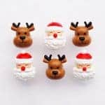 Father Christmas and Reindeer Cupcake Rings Decorations from Eats Amazing UK