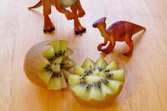 lunches packed 6 Dinovember Dinosaur for Eggs Kiwi Fruit