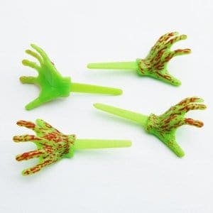 Monster Zombie Hands Cupcake Picks / cake Decorations from Eats Amazing UK bento shop - perfect for Halloween