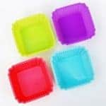 Square Silicone Cups for baking and bento from Eats Amazing UK