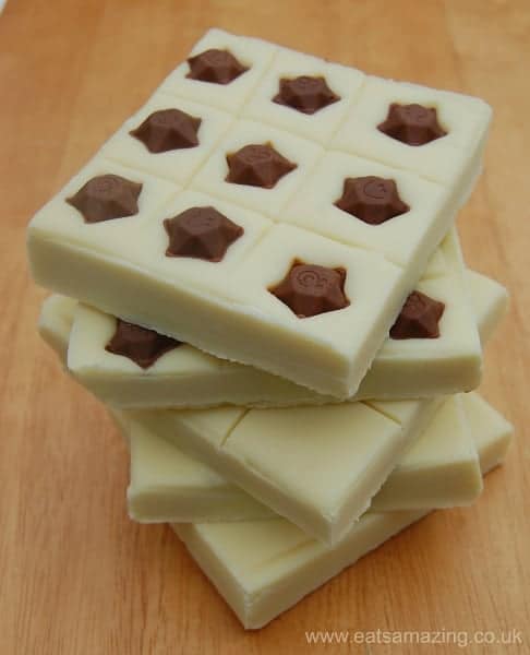 2 Ingredient 5 minute super simple fudge recipe from Eats Amazing UK - with loads of different flavour combination ideas
