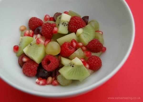 Eats Amazing UK - Red and Green Fruit Salad - Great Healhty Dessert Idea for a Christmas Party