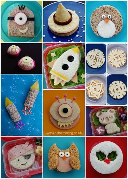 14 Best creative sandwich ideas for kids from Eats Amazing UK - add a cute suprise to their lunch box