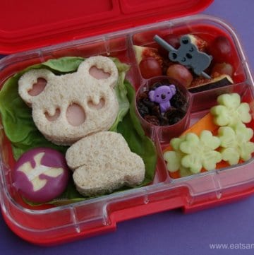 Fun Koala Themed Sandwich & Bento School Lunch with CuteZcute Cuddle Friends Cutter Kit UK