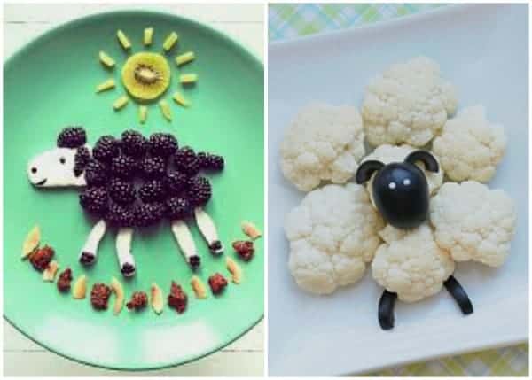 10 Fun Sheep Themed Foods for Kids - Perfect for Chinese New Year and Easter Too - Cute Food Art Plates