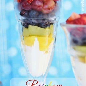 Rainbow Fruit Sundae - healthy and fun food for kids from Eats Amazing UK
