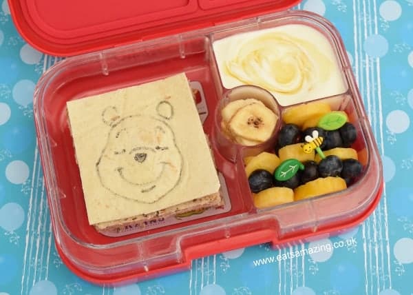 Winnie The Pooh bento lunch - fun and healthy food for kids from Eats Amazing UK