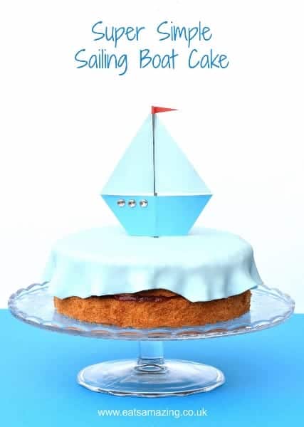 Idée de gâteau en forme de bateau facile
