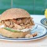 Sticky Pulled Chicken Rolls Recipe with Schwartz BBQ Glaze - great barbeque food idea for summer from Eats Amazing UK