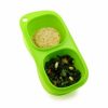 Green Goodbyn Snacks from Eats Amazing UK - BPA Free Divided Snack Container - Snack Pot