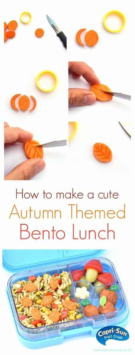 How to make a cute autumn themed bento lunch – fun kids lunch idea from Eats Amazing UK