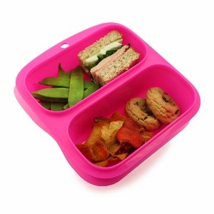 Pink Goodbyn Small Meals BPA Free Plastic Lunch Box from Eats Amazing UK - Perfect for younger kids and makes a great snack box too