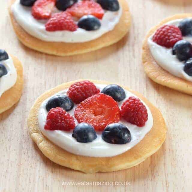 Eats Amazing on Instagram - yummy Yoghurt Fruit Pizzas - fun easy recipe for kids