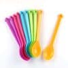 Set of 10 pretty rainbow spoons from the Eats Amazing Bento UK Shop - this rainbow cutlery is perfect for packed lunches bento boxes and parties