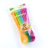 Set of 10 rainbow spoons from the Eats Amazing Bento UK Shop - perfect for packed lunches and bento boxes