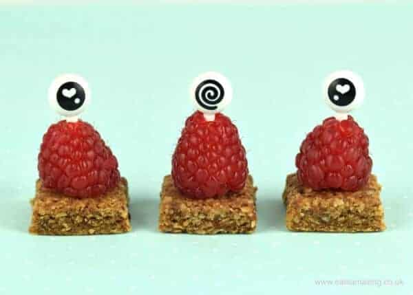Cute and easy food art snack idea for toddlers - fun edible aliens with Organix Mini Oaty Bites - Eats Amazing UK