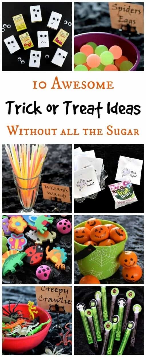 10 Alternative Trick or Treat Ideas for kids - fun and healthy ideas for Halloween without all the sugar from Eats Amazing UK