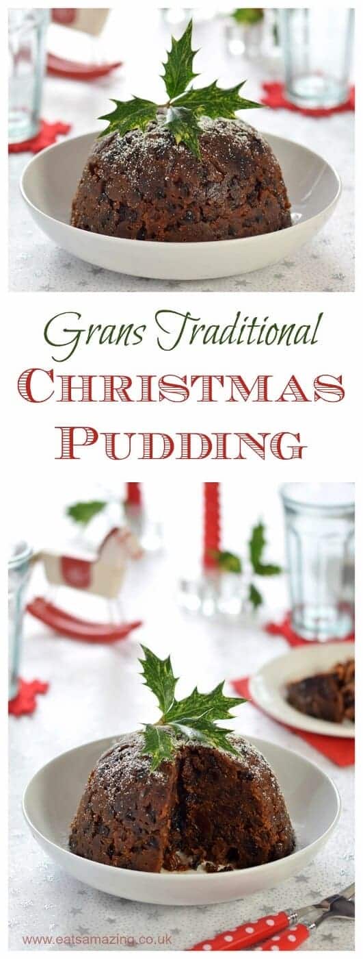 Delicious traditional Christmas Pudding recipe - family recipe passed down from from my Gran - Eats Amazing UK
