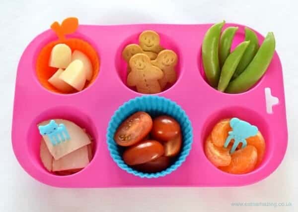 Easy toddler muffin tin meal ideas - with a list of over 80 finger food ideas from Eats Amazing UK