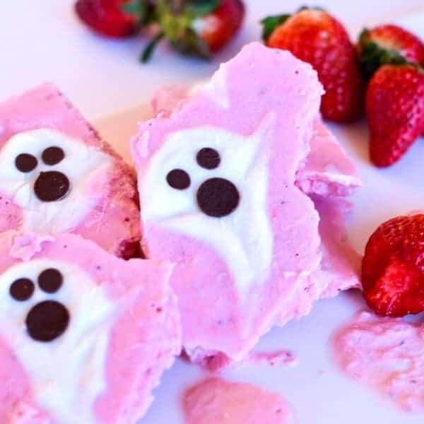 Over 15 Fun Ghost Themed food ideas - Spooky Yogurt Bark - My Kids Lick the Bowl