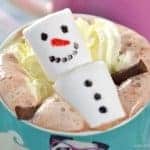 North Pole Breakfast Idea - Snowman Hot Chocolate from Eats Amazing UK