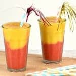 Easy layered fruit smoothie recipe with new Dole frozen fruit - a lovely treat all the year around - Eats Amazing UK