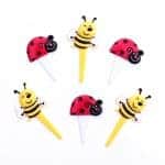 Bee and ladybird cupcake picks from the Eats Amazing UK Shop