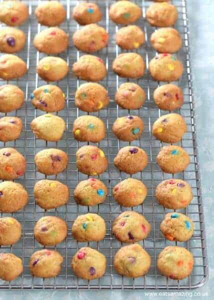 Fun food for kids - How to make mini rainbow cookies - easy recipe for kids from Eats Amazing UK