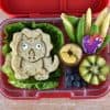 How to make an easy dinosaur themed packed lunch with video tutorial - fun and healthy food for kids from Eats Amazing UK