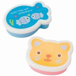 Cat and Fish Mini Snack Boxes - Set of 2 from the Eats Amazing Shop - UK Bento Accessories