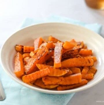 Crinkle Cut Butternut Squash Fries recipe - a great easy recipe to get the kids eating veggies - Eats Amazing UK