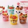 Pastel Animal Party Snack Cups - Set of 5 from the Eats Amazing Shop - Fun Bento Accessories UK