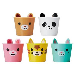 Pastel Animal Party Snack Cups - Set of 5 from the Eats Amazing Shop - UK Bento Accessories