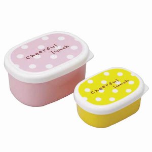 Polka Dot Mini Snack Boxes - Set of 2 from the Eats Amazing Shop - UK Bento Accessories