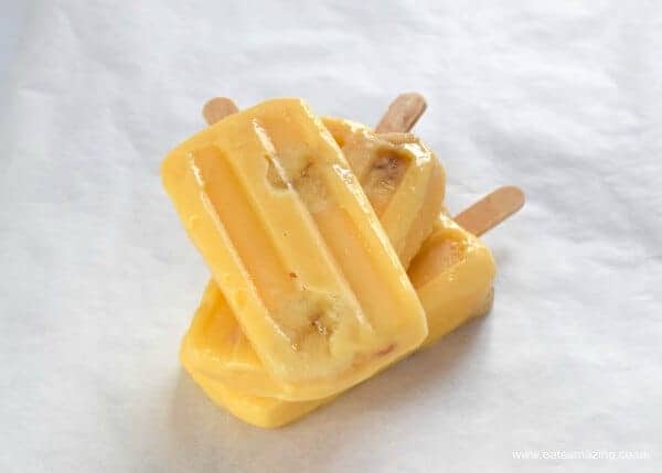 Quick and easy frozen custard ice lollies recipe - a yummy summer treat for the kids - Eats Amazing UK