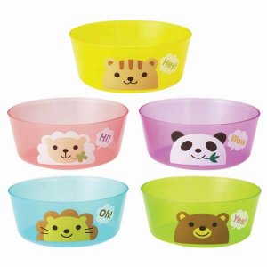 Rainbow Animal Bowls - Set of 5 from the Eats Amazing Shop - UK Bento Accessories