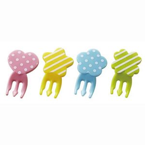 Spots and Stripes Fork Picks - Set of 8 from the Eats Amazing Shop - UK Bento Accessories